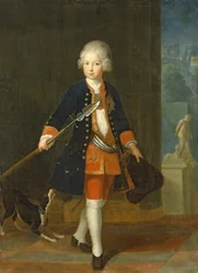Le prince héritier Frédéric II dans son corps de cadets (uniforme du régiment du roi)